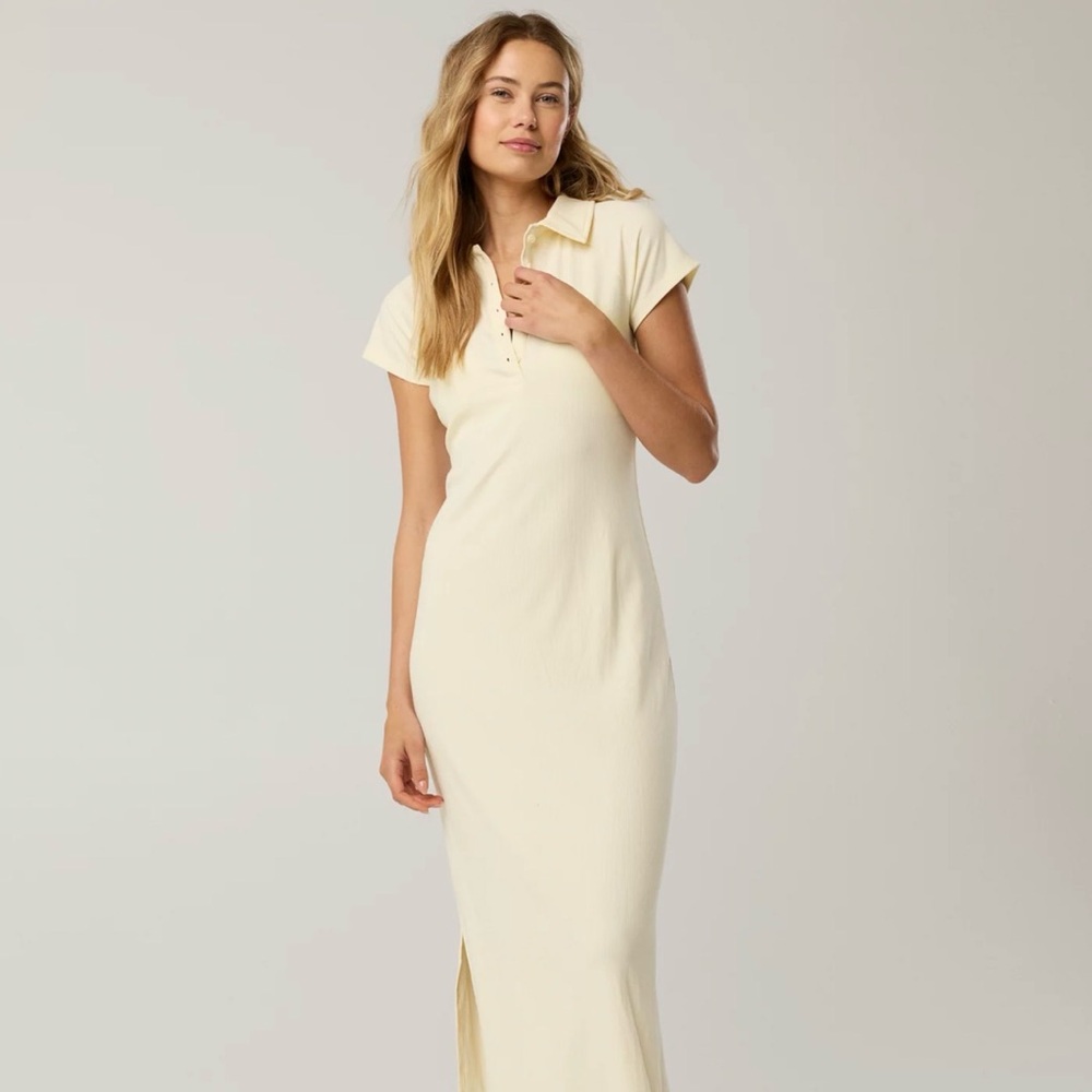 OFFLINE By Aerie Thumbs Up Heavyweight Polo Maxi Dress